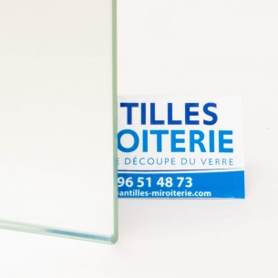 Miroir glace argentée claire 6mm avec film 2